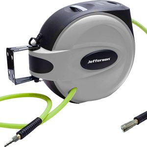 15m 3/8" Auto Retracting Hose Reel with High-Vis Hybrid Hose