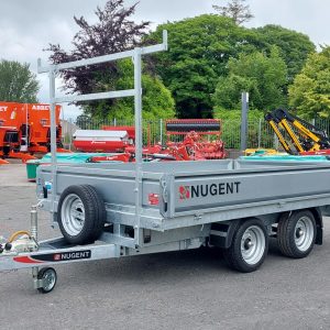 Nugent 12FT Tandem Axle Flat Bed Trailer