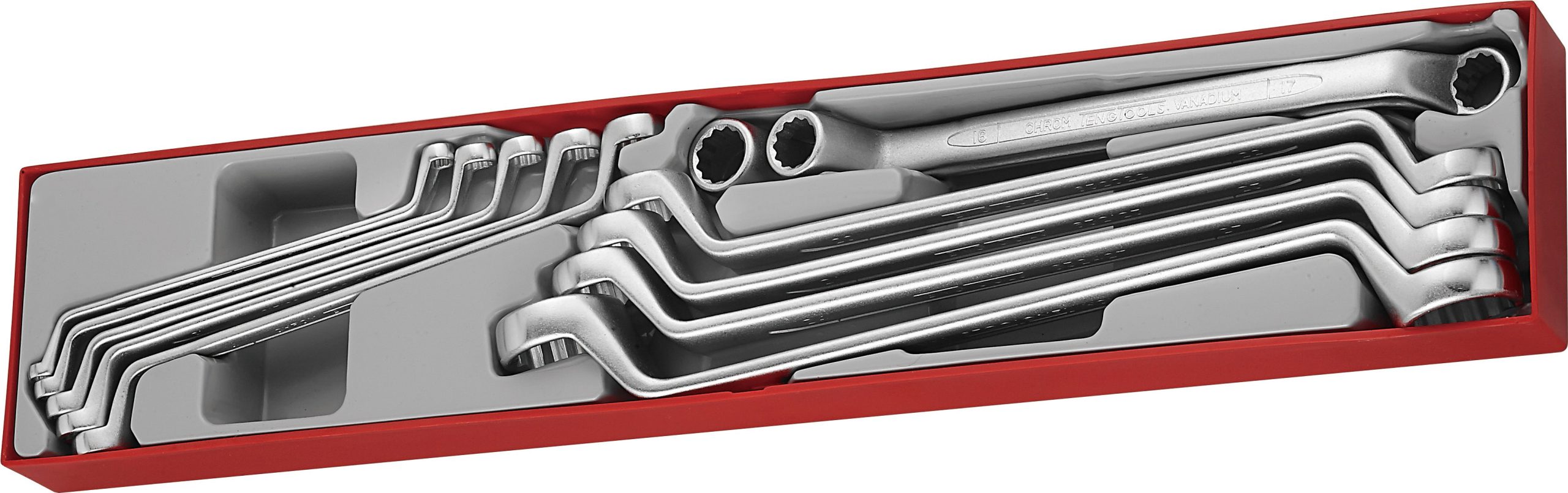 11 PIECE DOUBLE RING SPANNER SET