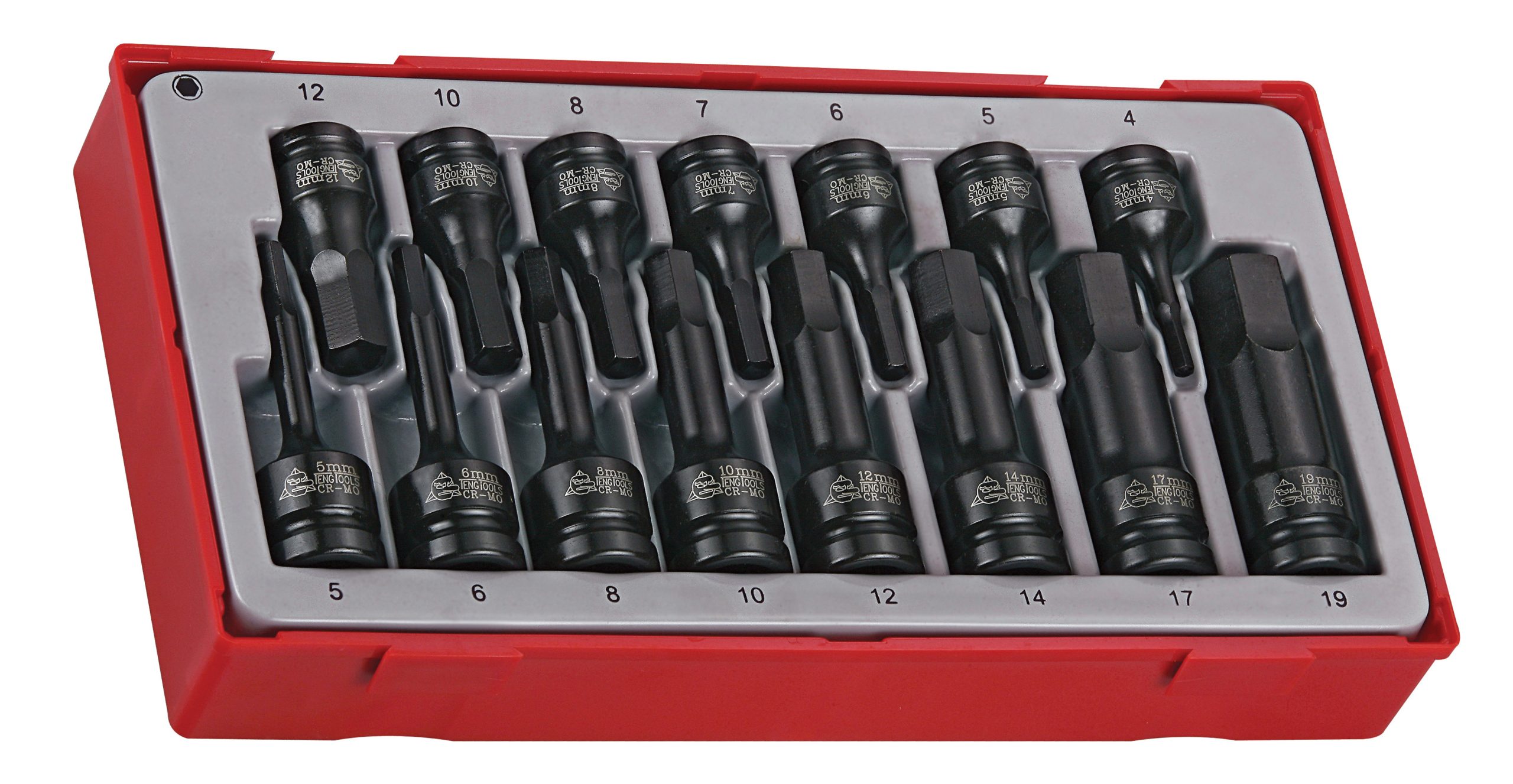 15 PIECE 3/8"-1/2" DRIVE IMPACT HEX BIT SET