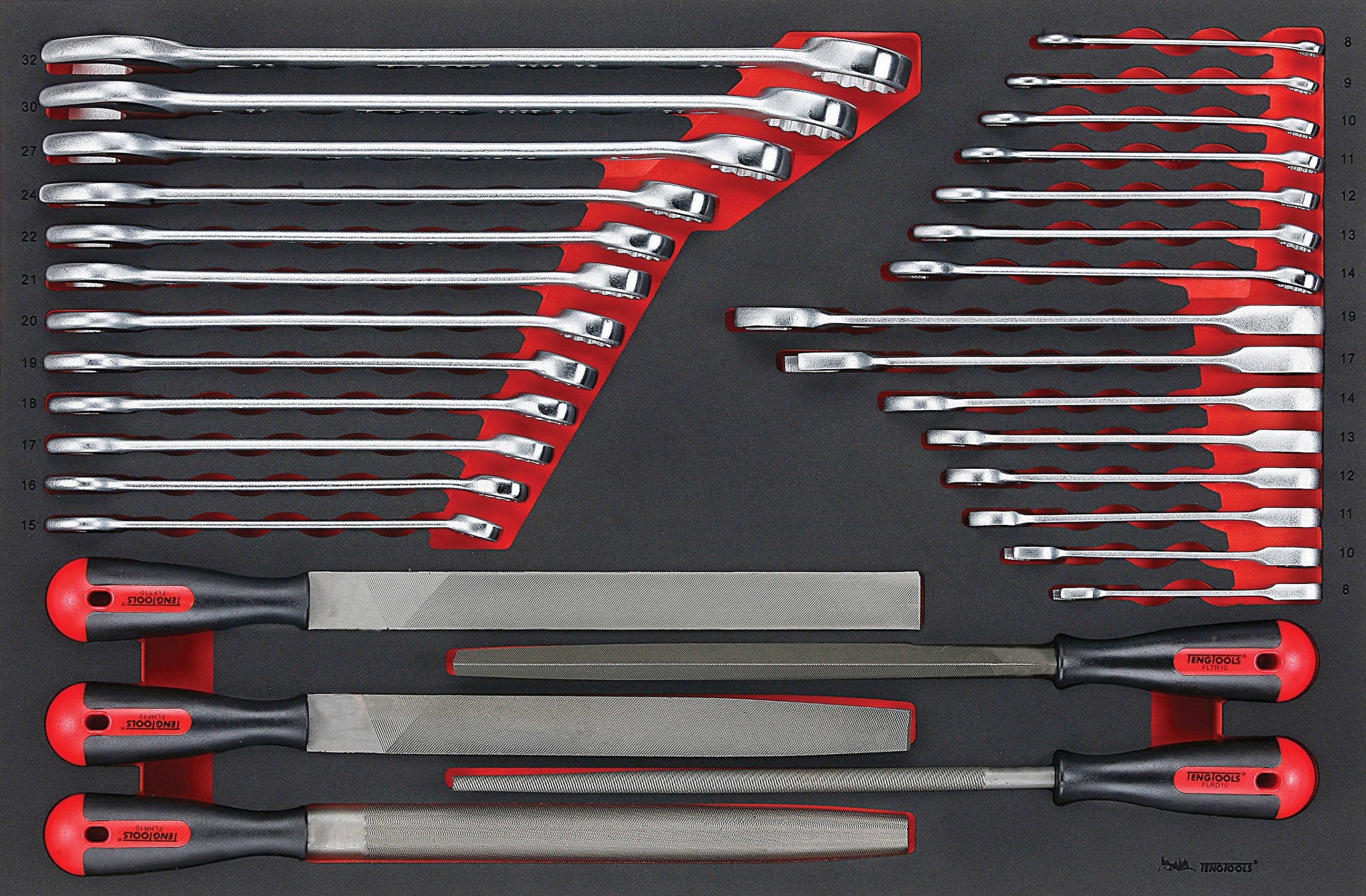 32 PIECE SPANNER & FILE SET