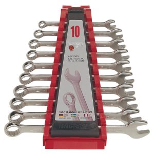 10 PIECE COMBINATION SPANNER SET