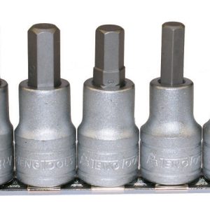 1/2" 9 PIECE HEX BIT SOCKET CLIP RAIL
