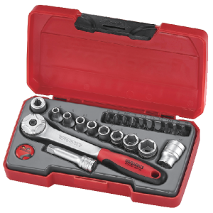 22 PIECE 1/4" DRIVE SOCKET SET