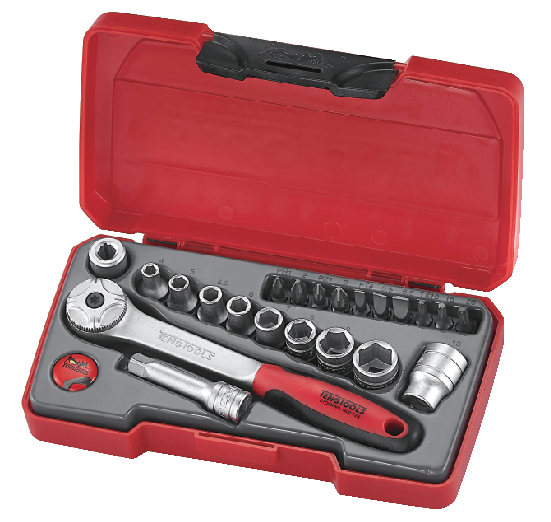 22 PIECE 1/4" DRIVE SOCKET SET