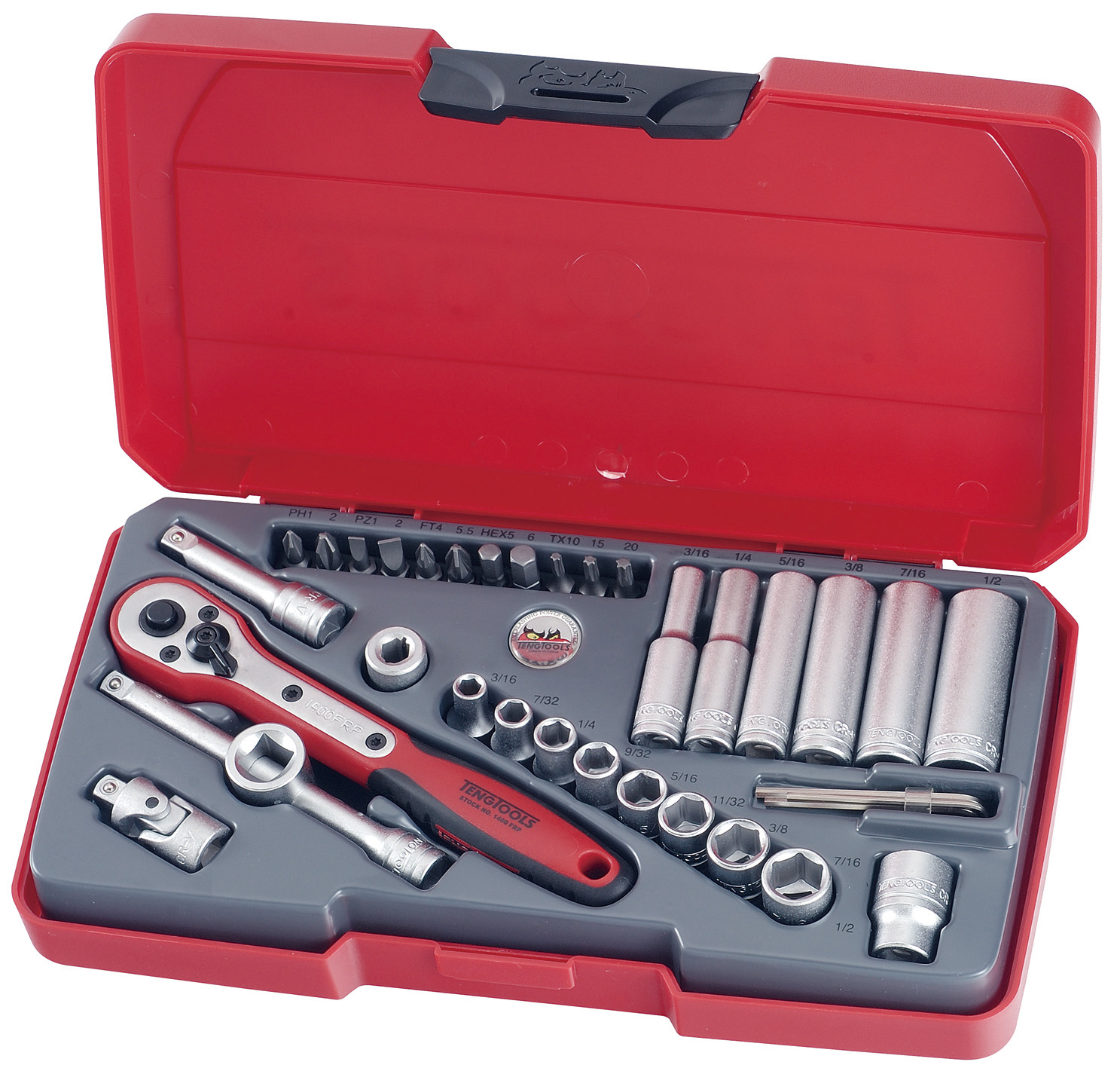 35 PIECE 1/4" DRIVE AF SOCKET SET