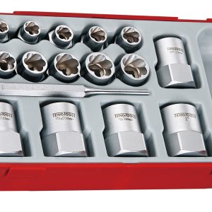 18 PIECE 3/8"-1/2" DRIVE STUD EXTRACTOR SET