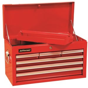 6 Drawer Top Chest Red