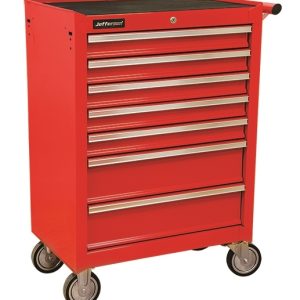 7 Drawer Mobile Trolley Red