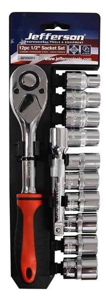 12 Piece 1/2" Drive Socket Set