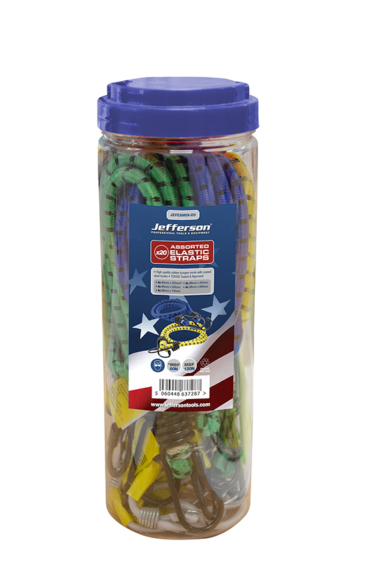 20 Piece Assorted Elastic Straps