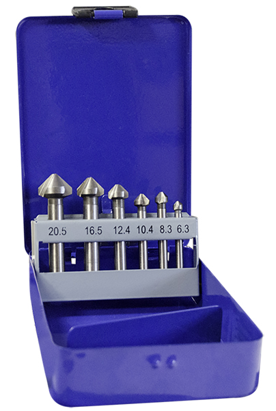 6 Piece HSS Counter Sink Set