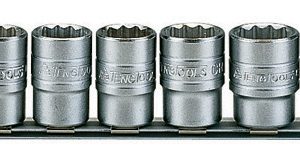 1/2" 15 PIECE METRIC SOCKET CLIP RAIL