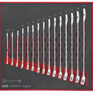 15 PIECE METRIC COMBINATION SPANNER SET