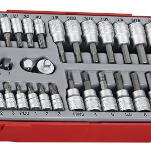 35 PIECE 1/4"-3/8" DRIVE SOCKET SET