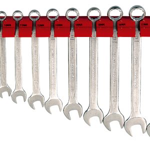 12 PIECE METRIC COMBINATION SPANNER RACK
