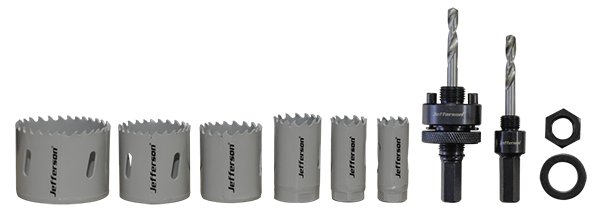 9 Piece Electricians Holesaw Set - Image 2
